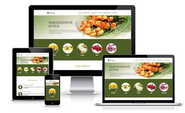 Šablona pro prezentaci květinářství nebo zahradnictví