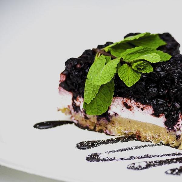 Mátový zákusek s čokoládou