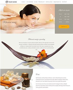 Webdesign webu zaměřeného na spa a masáže